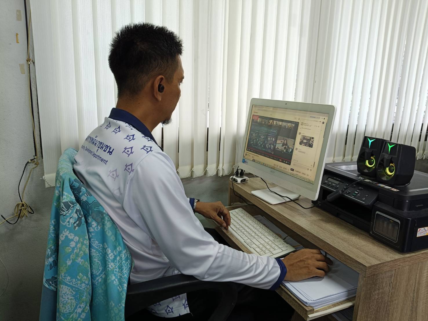 ⭐️สำนักงานพัฒนาชุมชนอำเภอบาเจาะ จังหวัดนราธิวาส ร่วมการฝึกอบรมด้านระบบคอมพิวเตอร์ และเครือข่ายให้กับบุคลากรกรมการพัฒนาชุมชน โครงการเช่าวงจรสื่อสารอินเทอร์เน็ตความเร็วสูง 4 ระดับ ปีงบประมาณ พ.ศ. 2569⭐️